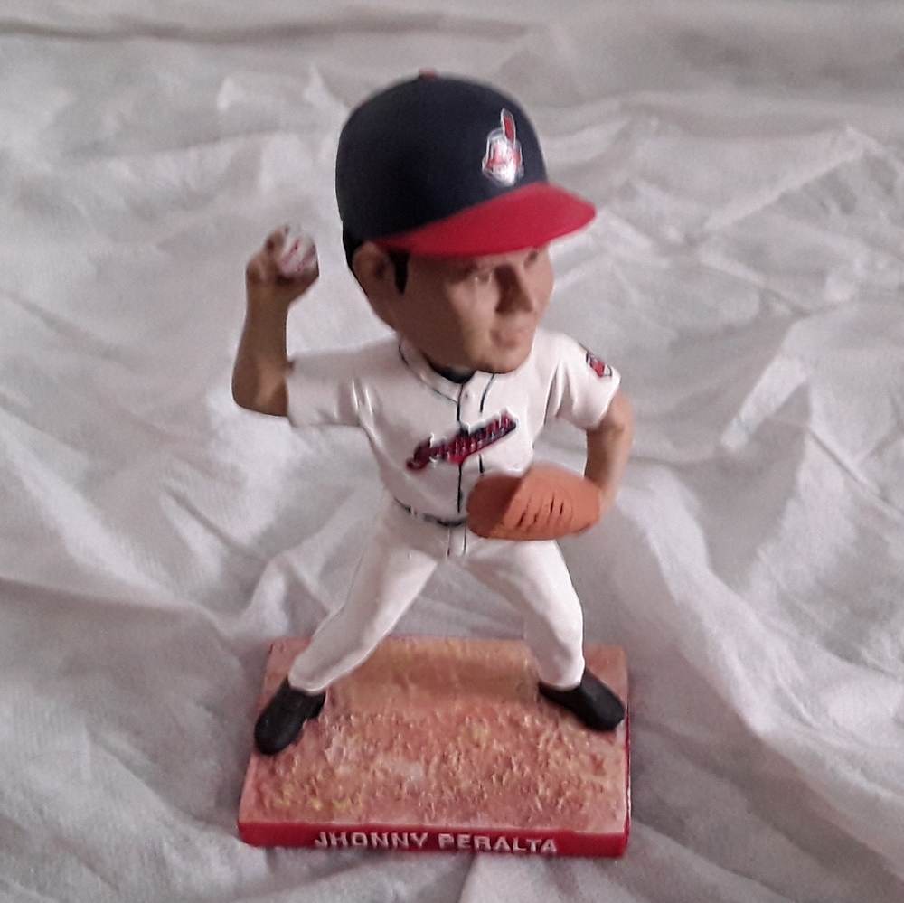 Cleveland Indians Jhonny Peralta Mini Bobblehead Y2K
